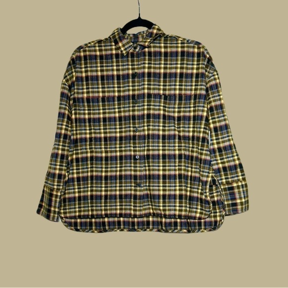 NWT Everlane Boxy Button-Down Plaid Soft Flannel Shirt, Oversized, Size Small - Picture 8 of 16